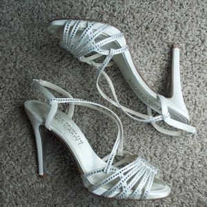 E! Live From the Red Carpet White Occasion Heels